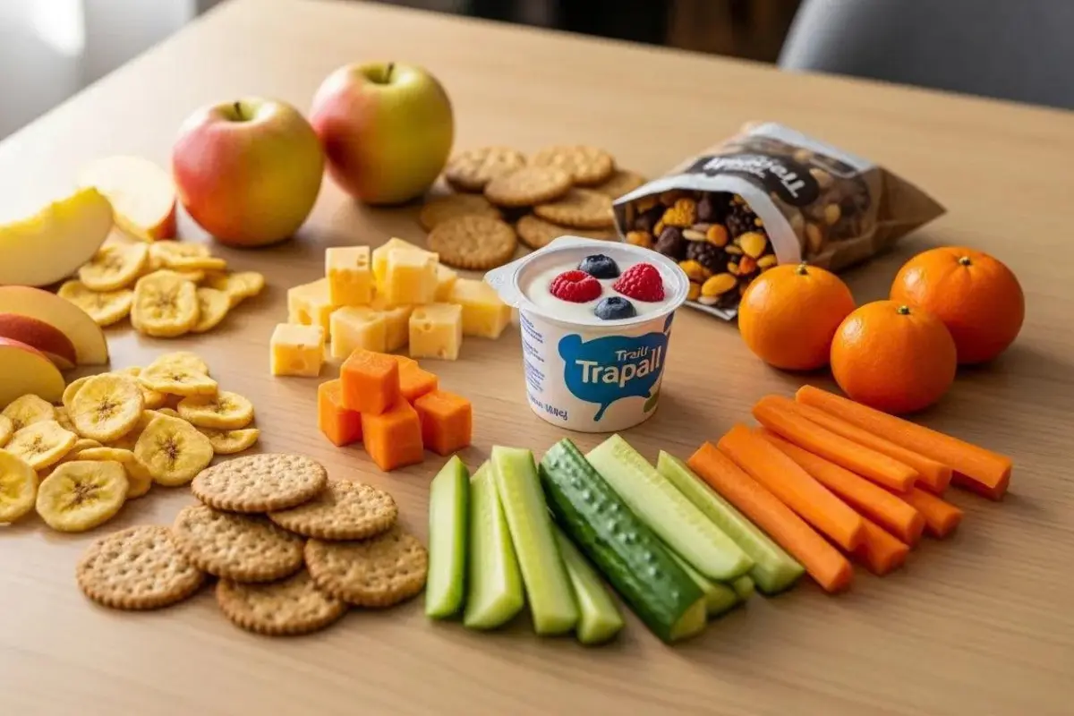 Best foods for kids’ teeth including fruits, vegetables, cheese, yogurt, and healthy snacks